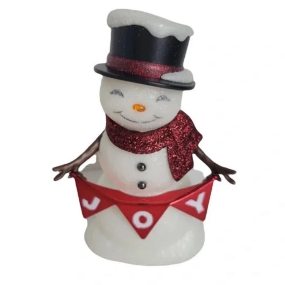 💎 Bath & Body Works Wallflower Night Light Plug In Joy Snowman Christmas NWT